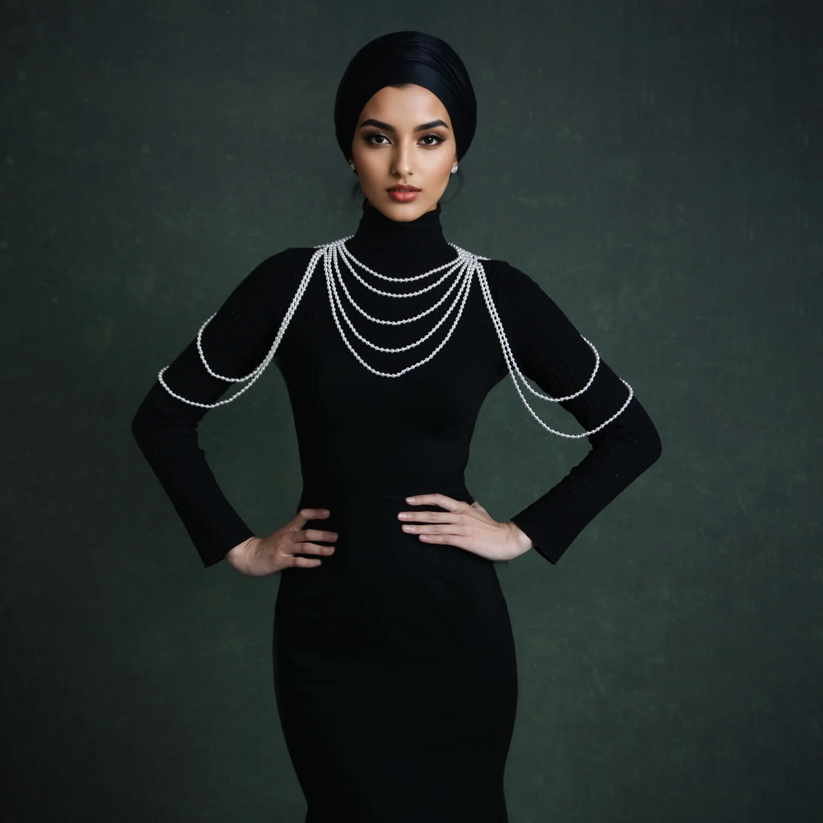 

Роскошное многослойное жемчужное ожерелье, цепочка для тела, свадебные украшения для невесты, аксессуары, роскошные жемчужные цепочки на плечо для свадьбы GP30