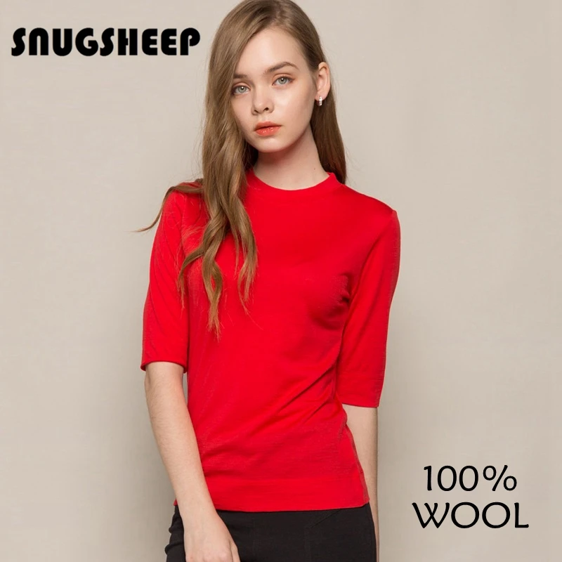 wool t shirt red sweater womens top knit clothes short sleeve pullover for women black sweaters pullovers fashion elegant sexy o