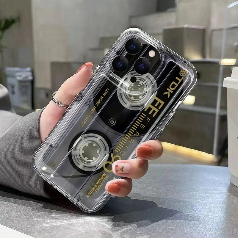 TPU Phone Case For Samsung Galaxy S26 Ultra Plus S25 S24 S23 S22 S21 FE A56 A55 A54 A53 A36 Protective Cassette Retro Tape Cover - view 5