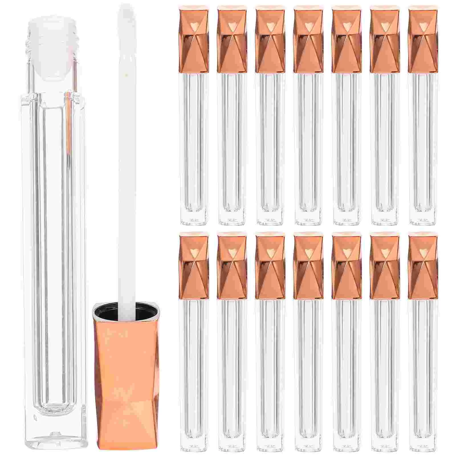 

15 Pcs Lipstick Tube Gloss Liner Face Spray Bottle Foam Dispenser Refillable Bottles Liquid Tint Cute