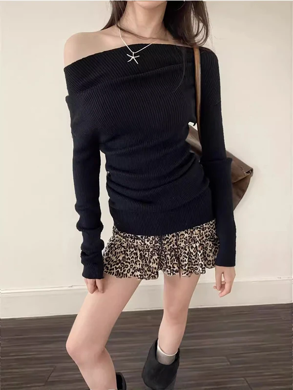 

Весенний сезон 2022, дизайнерская юбка с леопардовым принтом и узлом, юбки трапециевидной формы, женские юбки в стиле ретро, популярные юбки для девочек, f-длина