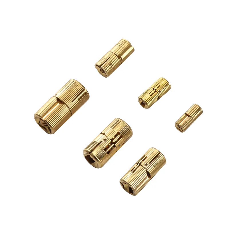 Engsel Furnitur Kuningan Tembaga 8-18Mm Kabinet Tersembunyi Silinder Engsel Pintu Tak Terlihat Tersembunyi untuk Kotak Hadiah Perangkat Keras