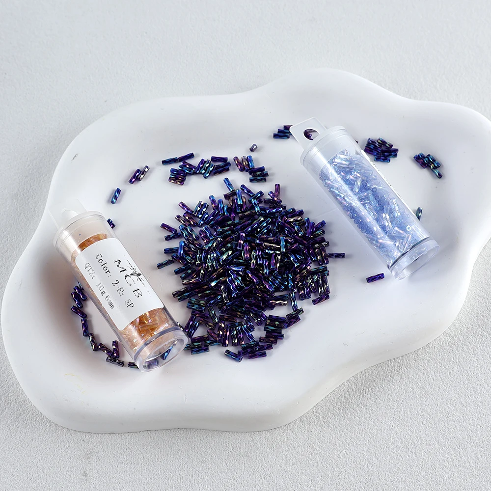 

10g Japanese imported MGB6mm transparent illusion spiral tube beads jewelry accessories suitable for wedding clothing. All kinds