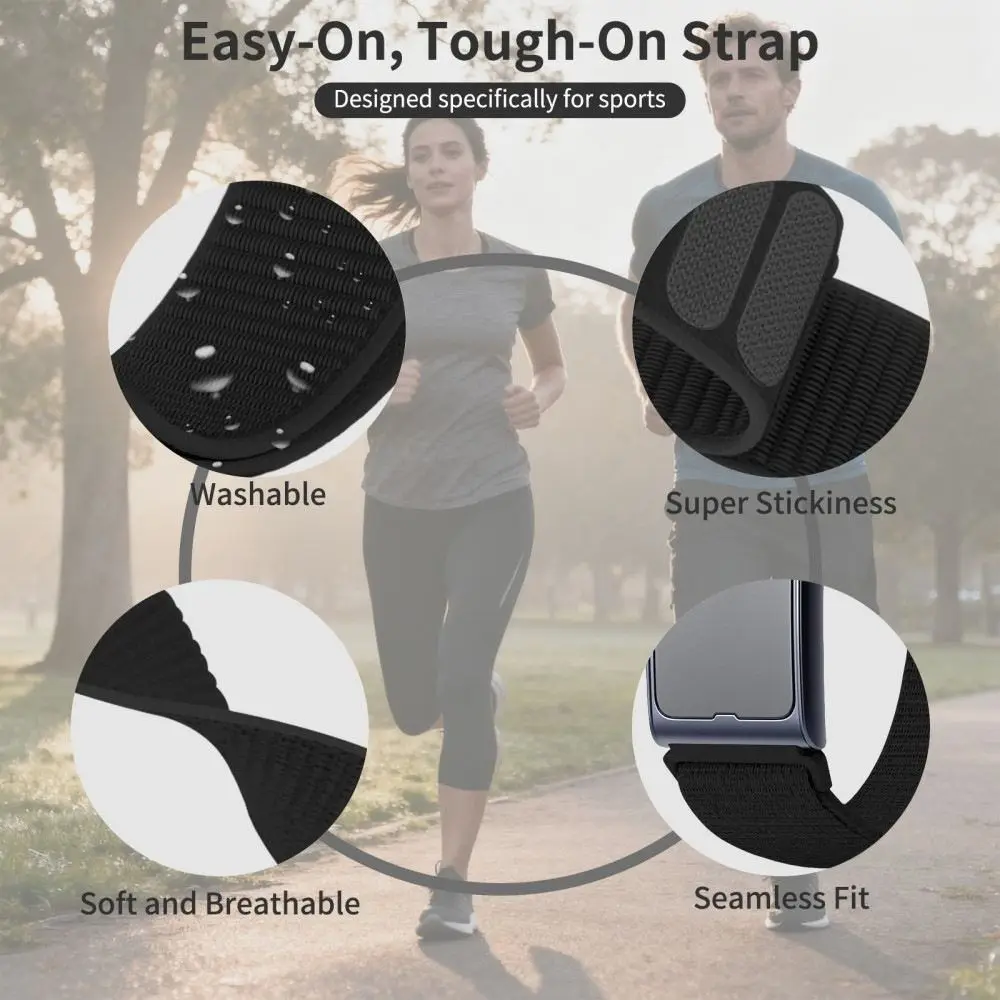 Adjustable Elastic Bicep Band Replacement Sweat Resistant Nylon Sport Band Cozy Knitted Sport Arm Strap for Amazfit Helio