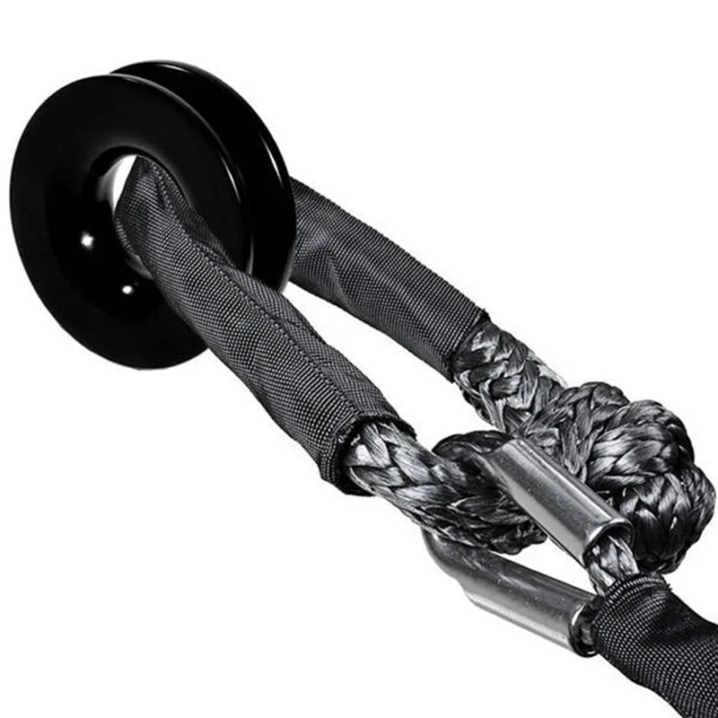 ل ATV UTV SUV على الطرق الوعرة سحب شاحنة 4X4 قارب البحرية متوافق تكبل ونش حبل + الانتعاش انتزاع حلقة بكرة نظام