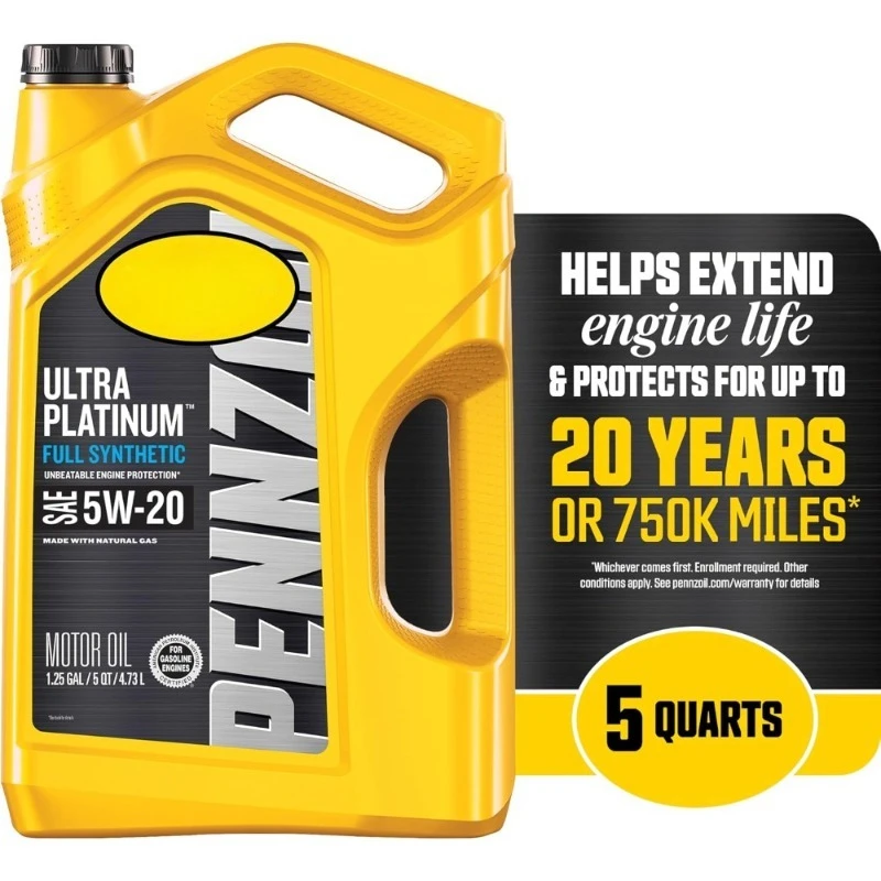 

Моторное масло Ultra Platinum Full Synthetic 5W-20, 5 кварт (3 шт. в упаковке)