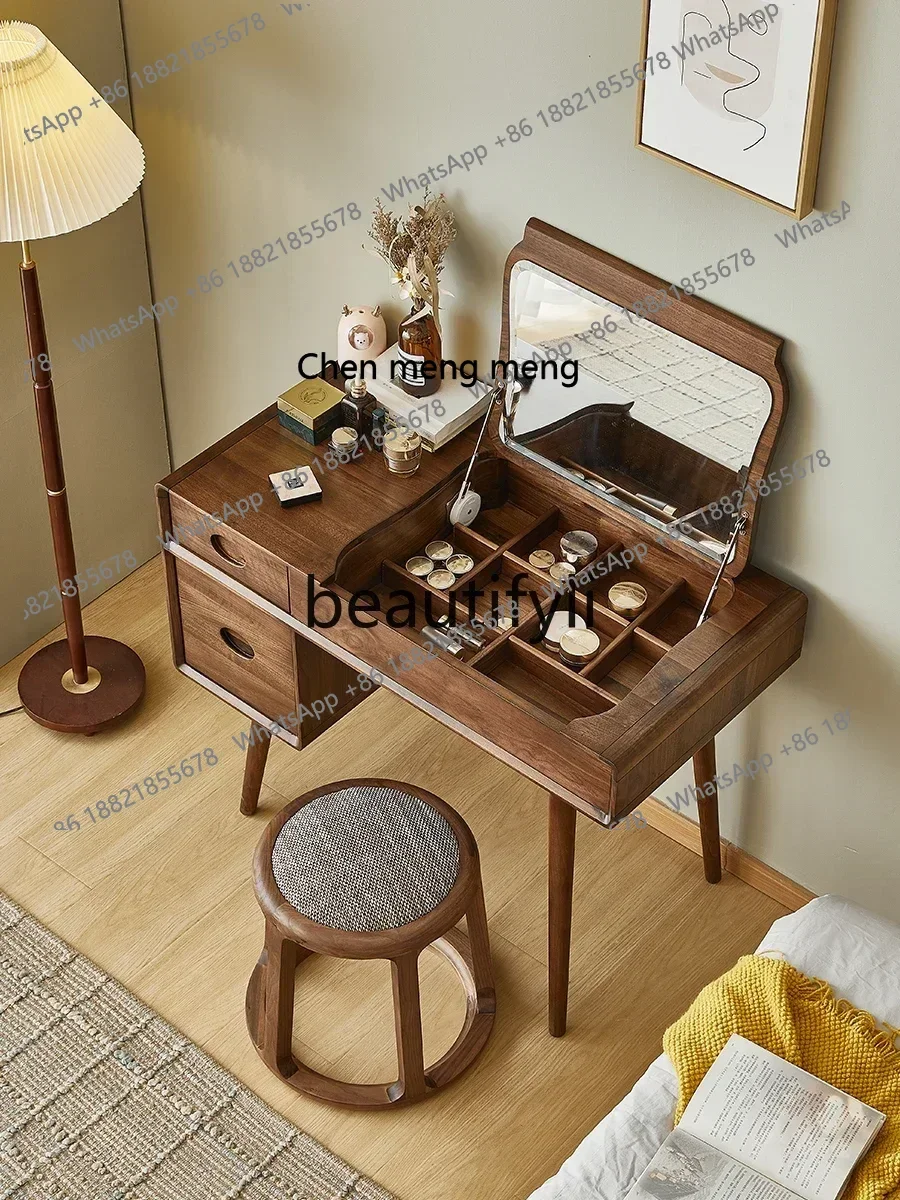 

D178 North American Black Walnut Dresser Modern Simple Home Bedroom Full Solid Wood Dresser