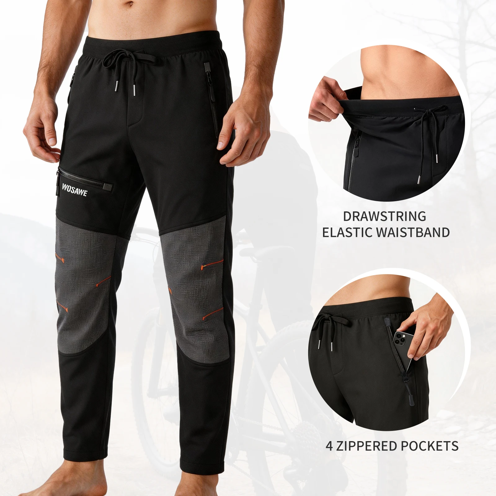 WOSAWE Heren gevoerde fietsbro - Cycling Commute Pants recensie en prijs