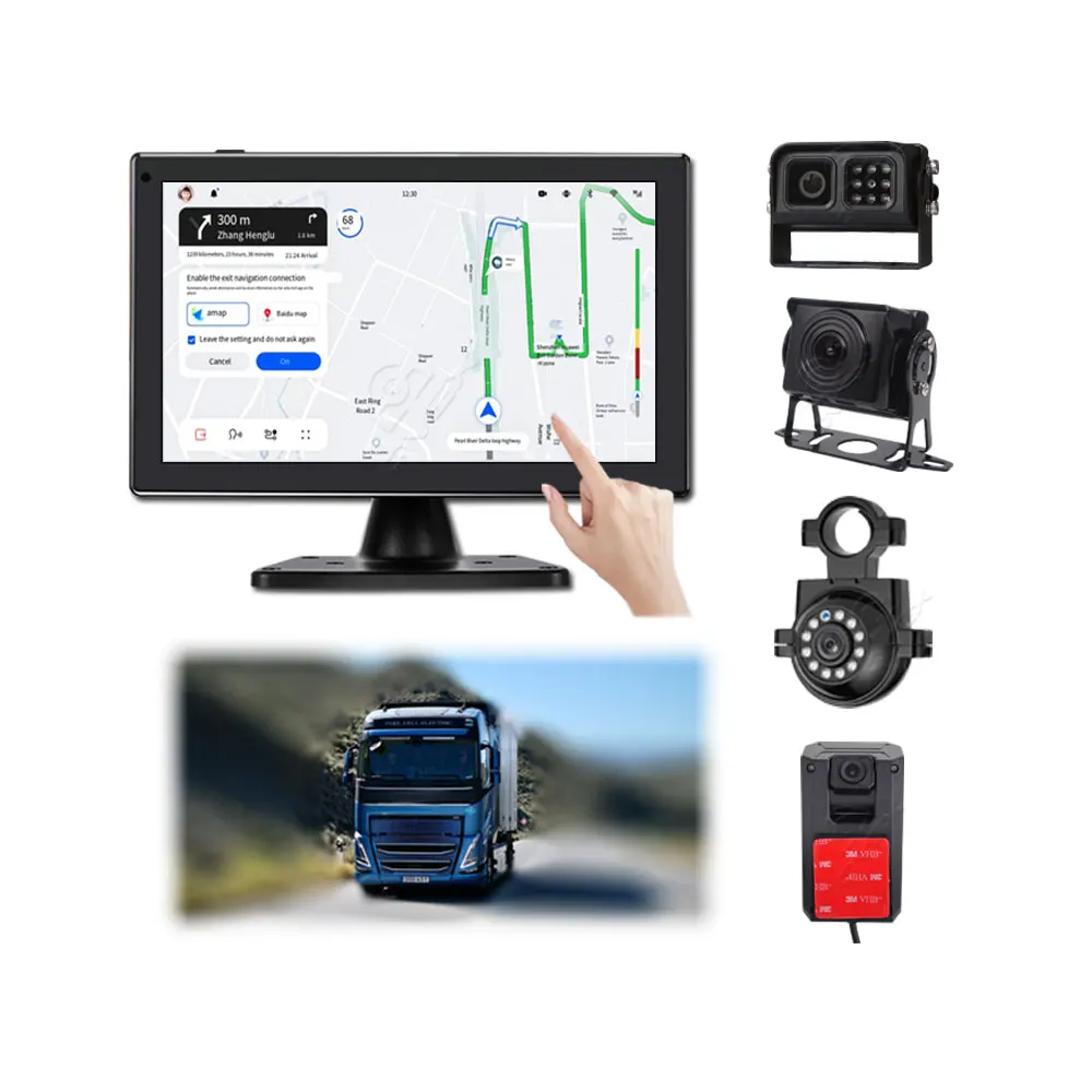 

10.1 Inch IPS Touch Screen 4G WiFi Android 10 GPS Navigation Dual Camera Smart GPS BSD AI DVR Truck Vehicle Dash Camera