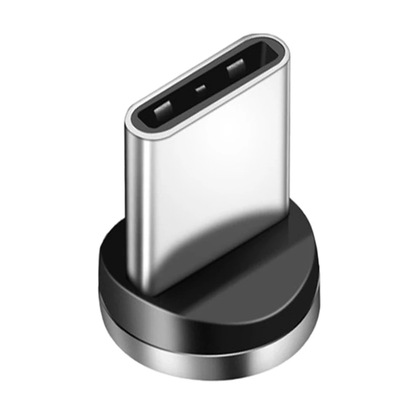 1PC Round Magnetic Cable Plug 8 Pin Type-C Plugs Fast Charging Phone Magnet Charger Plug