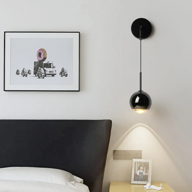 

Modern light luxury touch switch wall lamp entrance living room background wall advanced sense LED wall lamp creative bedside