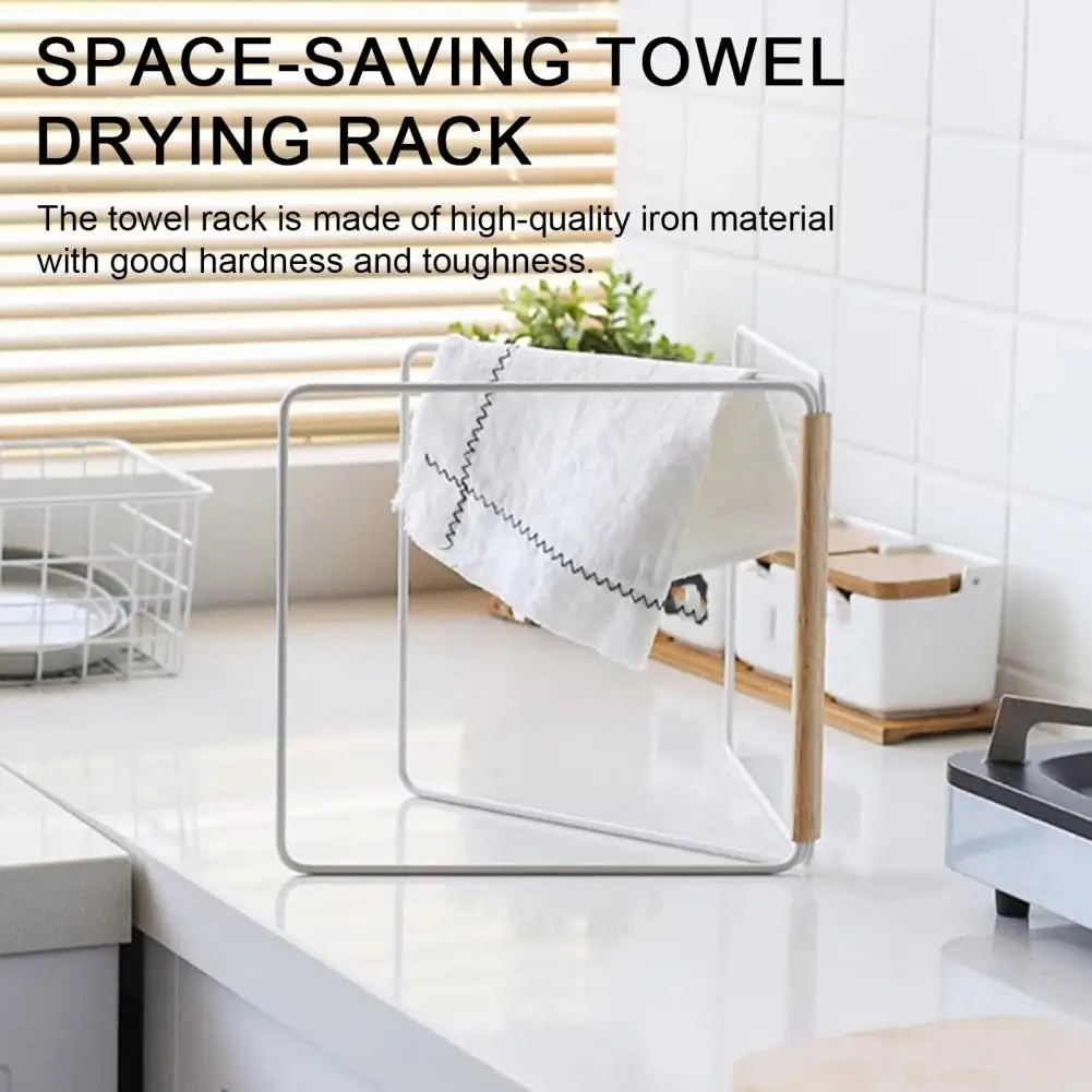 

Sleek Iron Towel Rack Towel Rack with Smooth Surface Versatile Vertical Towel Rack A Space-saving Solution for Organizing