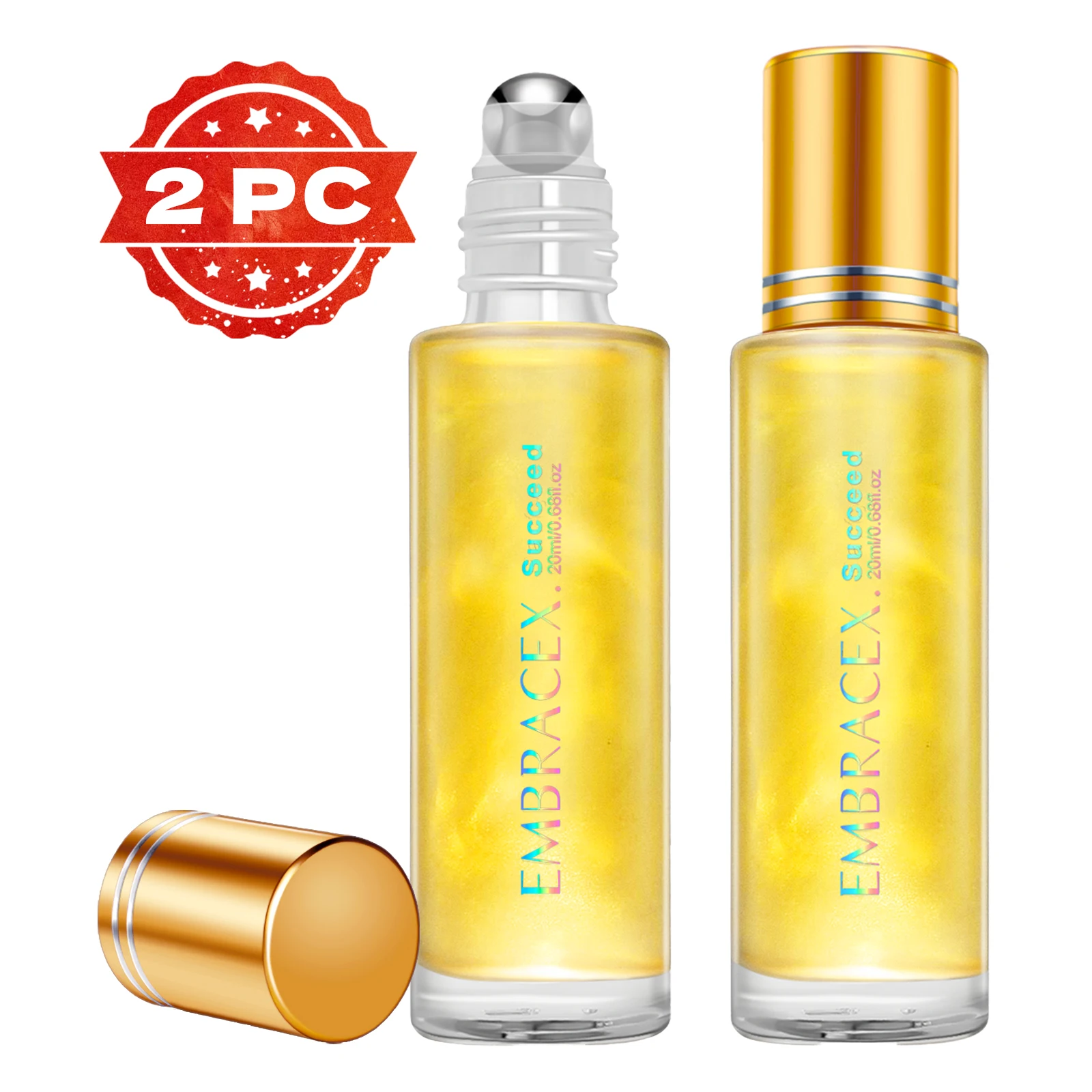 

2 шт., 20 мл, духи Succeed, эфирное масло, роликовые эфирные масла, мужские духи, женские духи, роскошные духи, дешевые духи