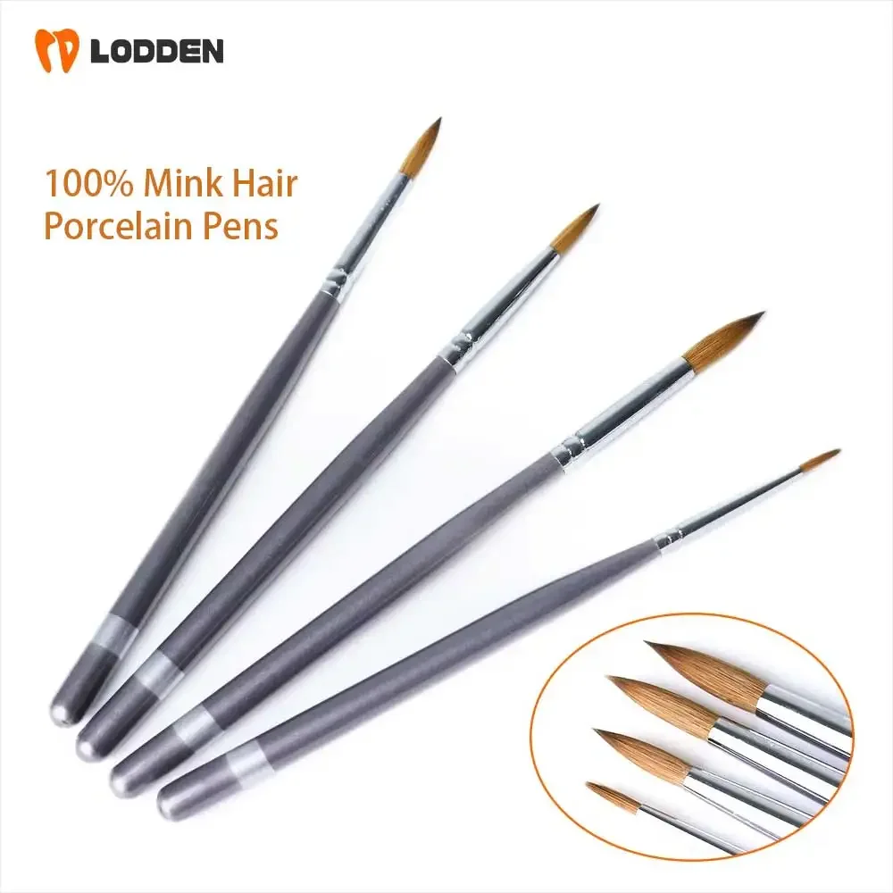 1pcs 100% Mink Hair Porcelain Pens Inter dental Shaping Plastic Adhesive Composite Cement dental Brush Tools