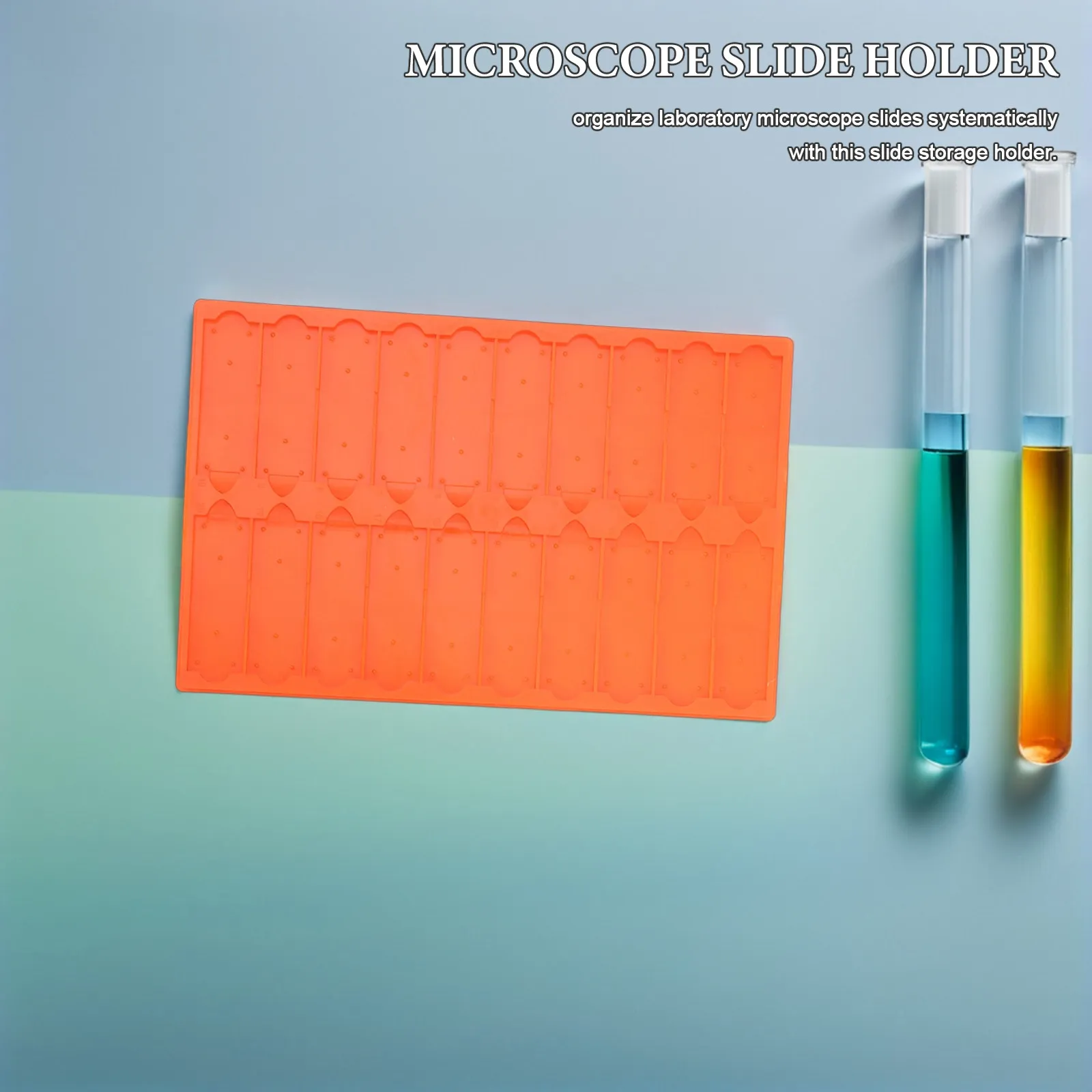 5Pcs Microscope Slide Rail Track Stand Secure Storage Universal Compatibility Drying Board Microscope Slide Drying Rack