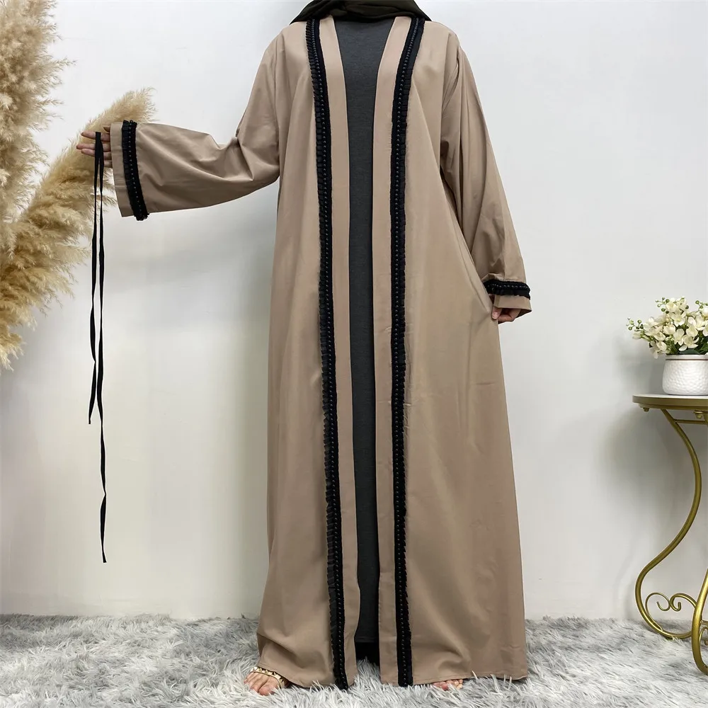 

Dubai Abaya Kimono Cardigan Maxi Dress Ramadan Turkish Kaftan Muslim Women Long Robe Islamic Abayas Arab Party Gown Middle East