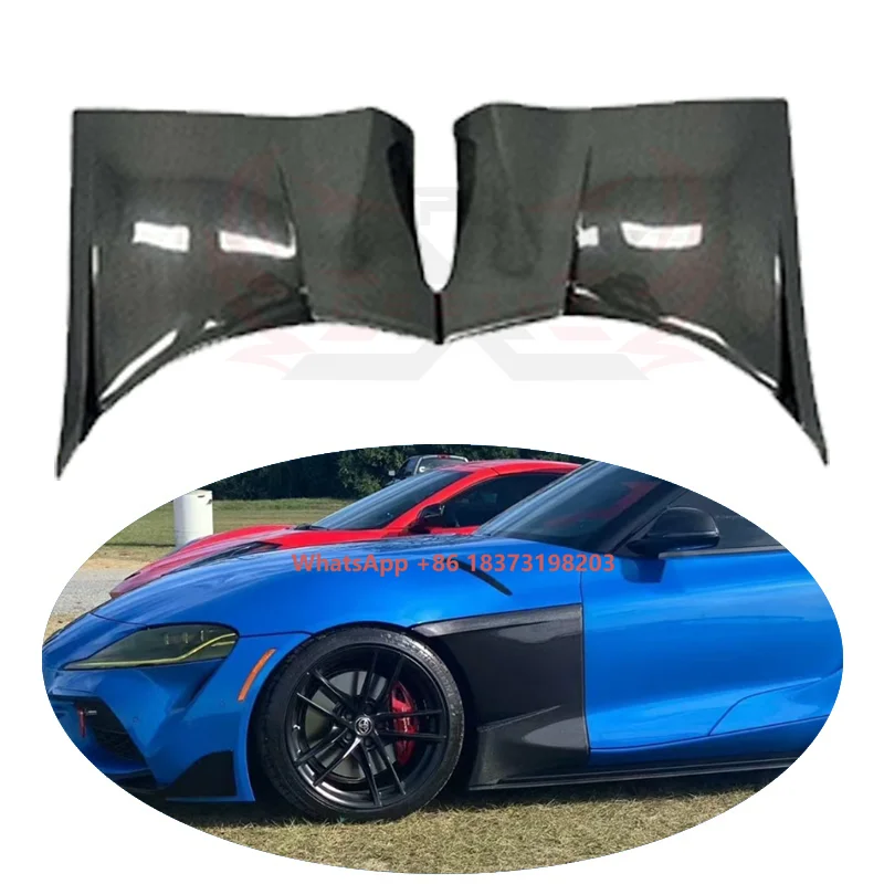 

Perfect Fit Carbon Fiber Side Fender Evs Style Fenders Front Fender Cf Refit Car Bodykit for Gr Supra A90 A91 Mk5