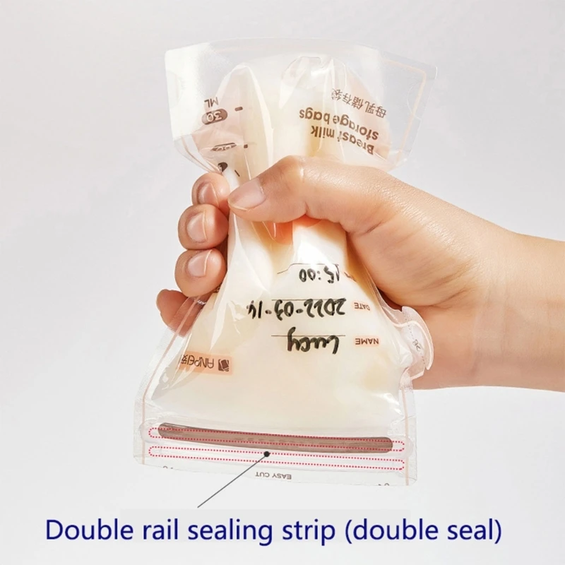 Baby Food Pouch Breast Milk Storage Bags 30Pcs Milk Bags 100/150/200/250ML Food Storage Bag Disposable Milk Freezer Bag