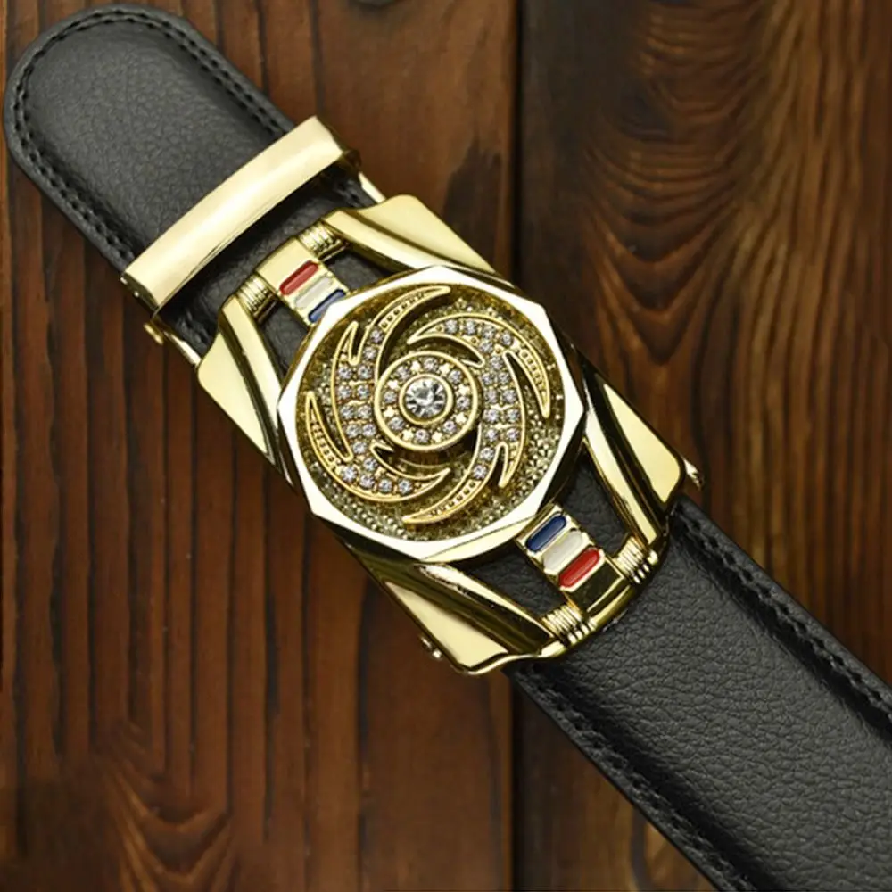 Sports Car Model Rotating Hollow Pants Buckle Luck Is On The Turn 4.0cm Belt Automatic Buckle