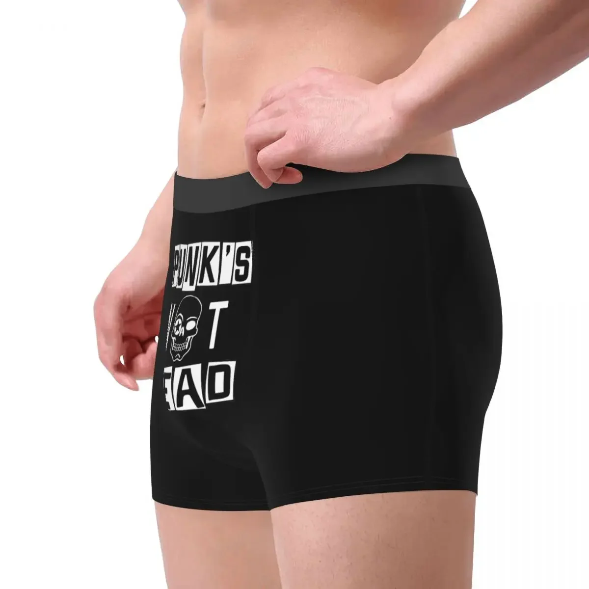 Novelty Boxer Best Punks Not Dead Hip Hop Music Shorts Panties Briefs Men's Underwear Mid Waist Underpants for Male S-XXL