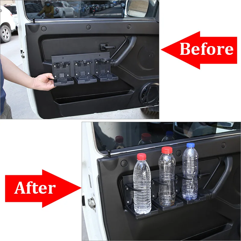 1pcs Portable Car Water Cup Holder Foldable Drink Holder Stand Water Bottle Organizer For LADA NIVA Auto Accessories