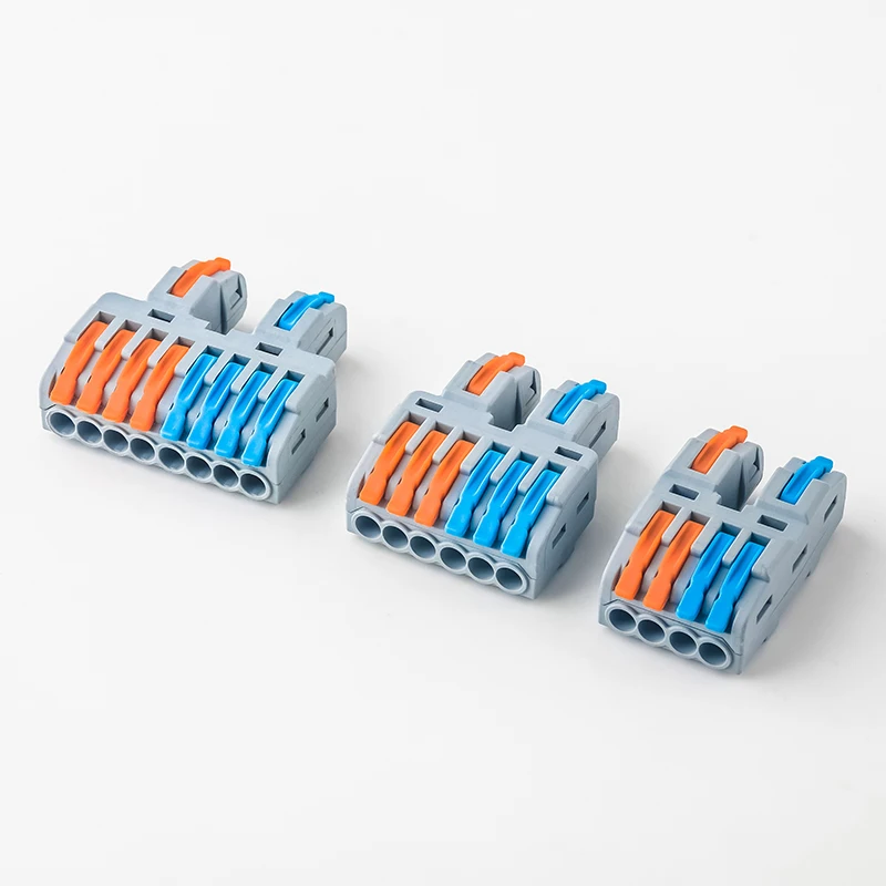 

JINH 1/5Pcs Mini Fast Wiring Cable Connector Universal Compact Splitter Electrical Quick Conductors Push-in Home Terminal Blocks