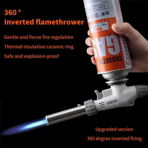 Korttyp Gasflaska Eldkastare Munstycke Svetsning Gasbrännare Flamma Gasbrännare Flammapistol Lödning Butan Självantändningsgasbrännare 8 best sales gasbrännarmunstycke - №1