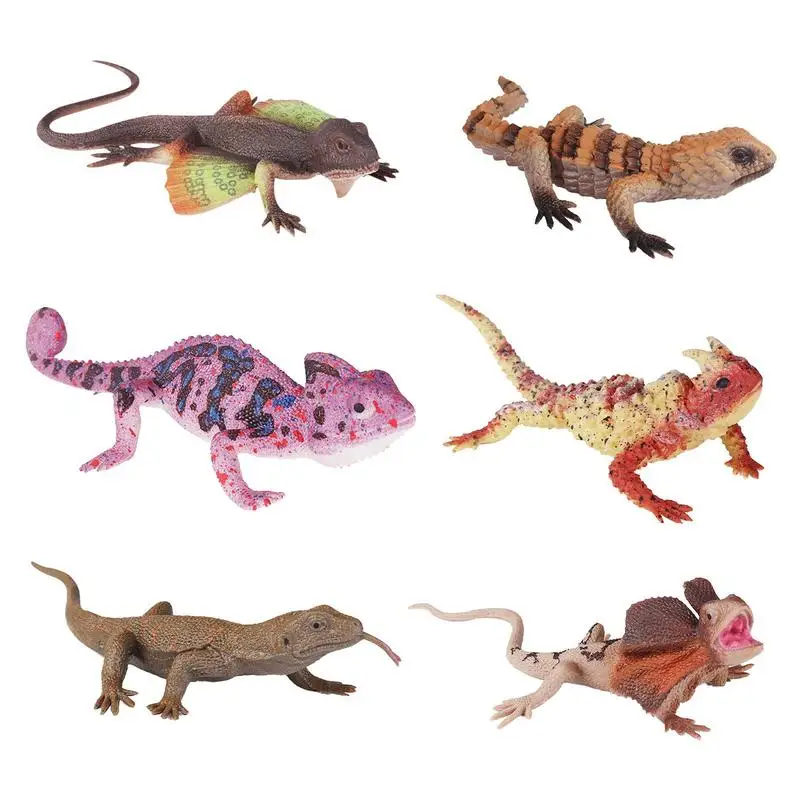 

Lizard Pattern Toys Simulated Lizard Model Science Educational Props Reusable Early Teaching Accessories For KIDS Over 3 Years