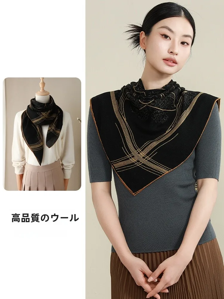 pure-wool-scarf-with-gold-tead-camere-women's-thin-sle-for-autumn-and-winter-faionable-large-pamina