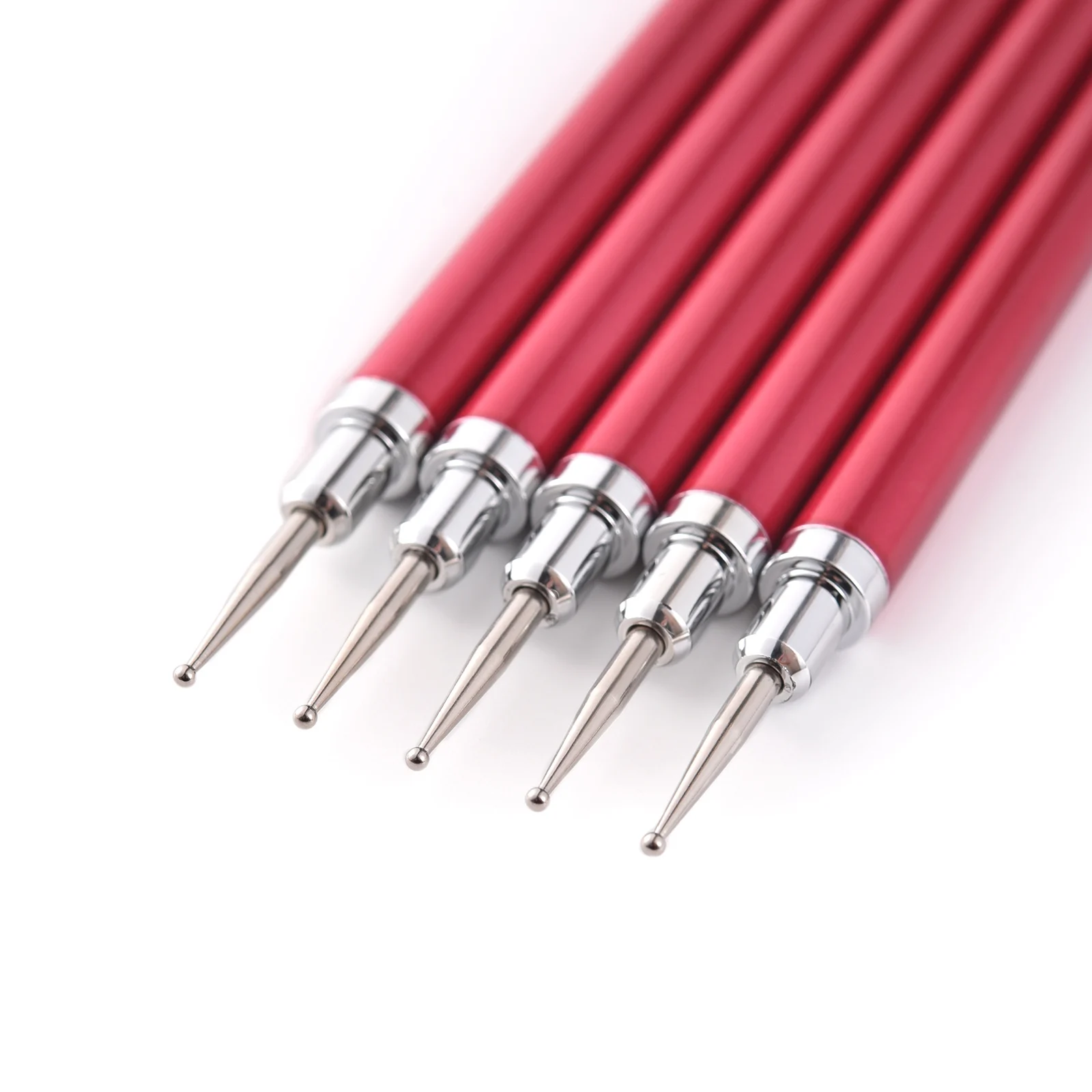 Nail Art Dotting Pen Alloy Handle Dual-ended Drawing Painting Rhinestones Gems Pens