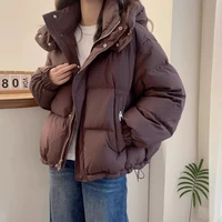 Women's Hooded down Jacket 2025 Autumn Winter Collection Warm Casual Parka Loose Fit Cotton Padded Bigger Size Available 4