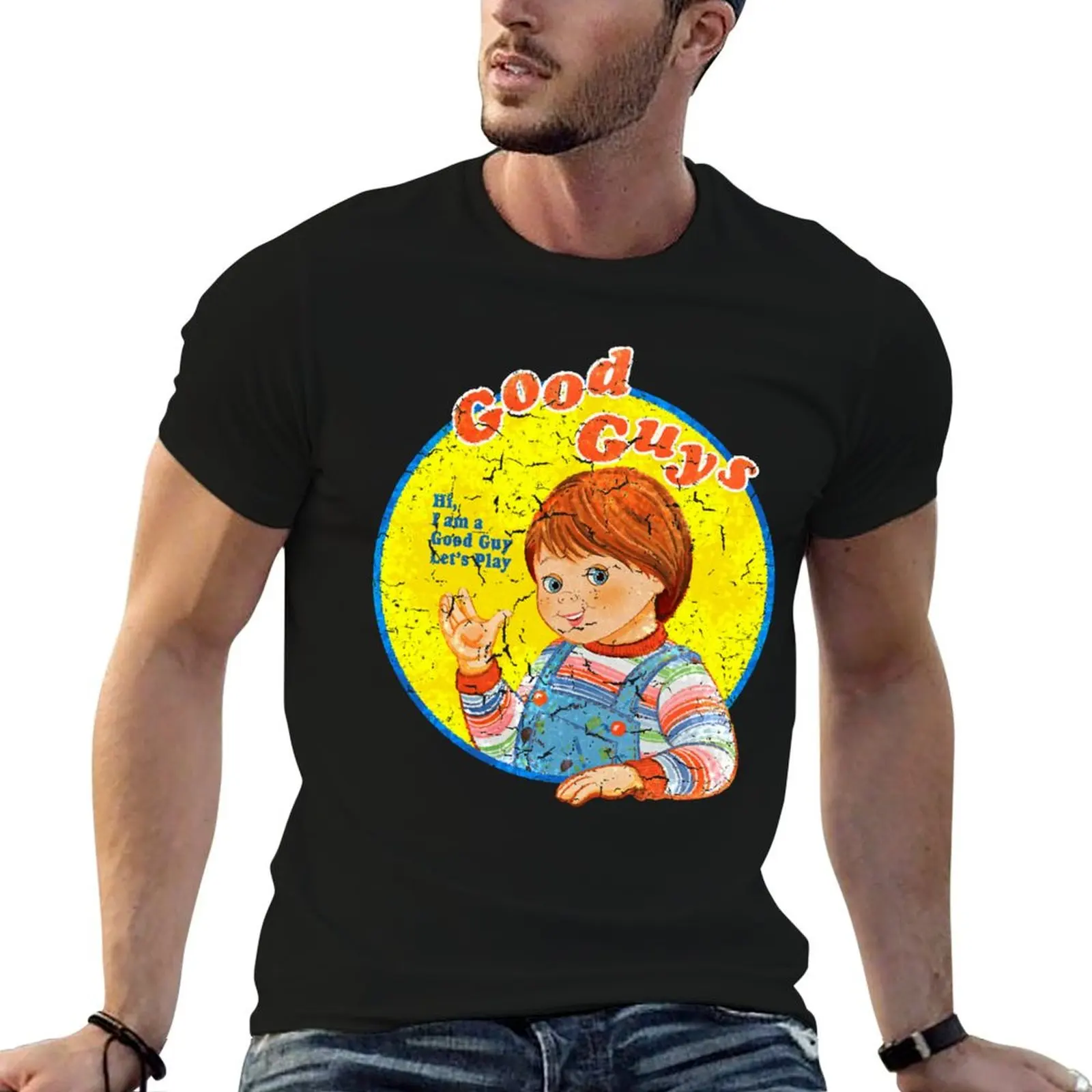 

Good guys (child's play) classic t shirt T-Shirt cotton t shirts man 100% cotton tshirt 100% T-Shirt