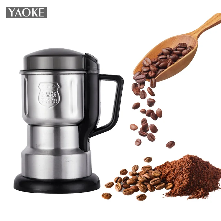 Hot Selling 4 Blades Electric Seasoning Spice Coffee Grinder Machine Stainless Steel Commercial Electric Coffee Grinder