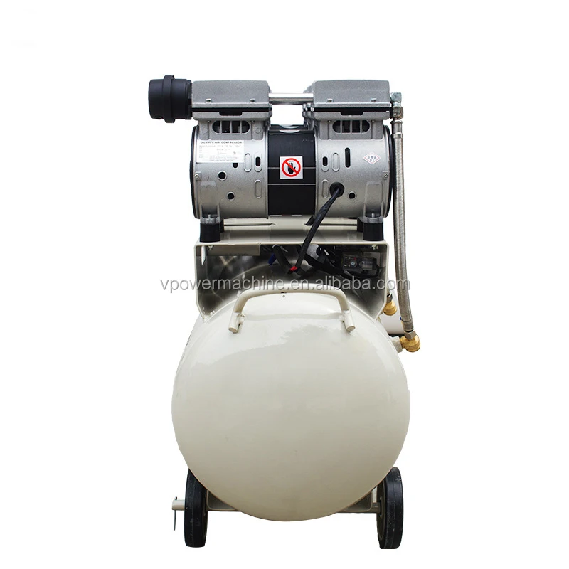 Portable Mute Oil - free 80 Liter air storage tank piston air compressor