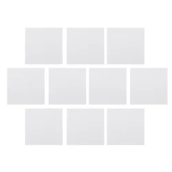 10Pcs Oil Canvas Easel White Frame Painting Canvas Panel Boards Various Sizes Suitable For Gouache,Acrylic Painting,Graffiti