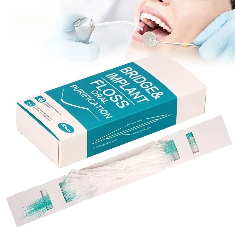 150pcs Toothpick Tool Floss Threaders Tooth Floss Holders Between Orthodontic Braces Bridge Hilo Dental Oral Clean