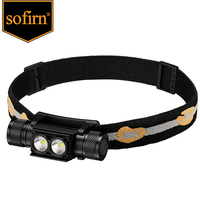 Sofirn H25S Mini LED HeadLamp XML 1200lm Head lamp White Light Headlamp USB Rechargeable 18650 Head Light