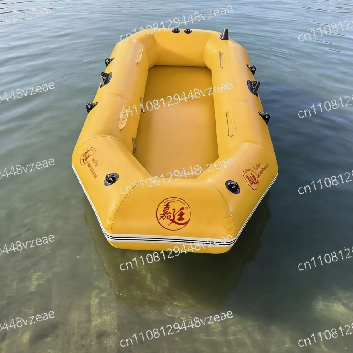 Solid Color Wear-resistant Thickened Rubber Boat Inflatable Boat Hard Bottom Folding Professional Hovercraft