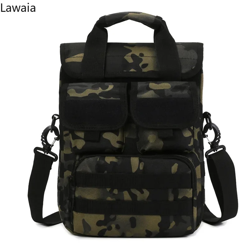 

Lawaia Outdoor Tactical Handbag for Men's Leisure Shoulder Bag Military Camo Crossbody Bag Multi Functional Kit Fishing Bags