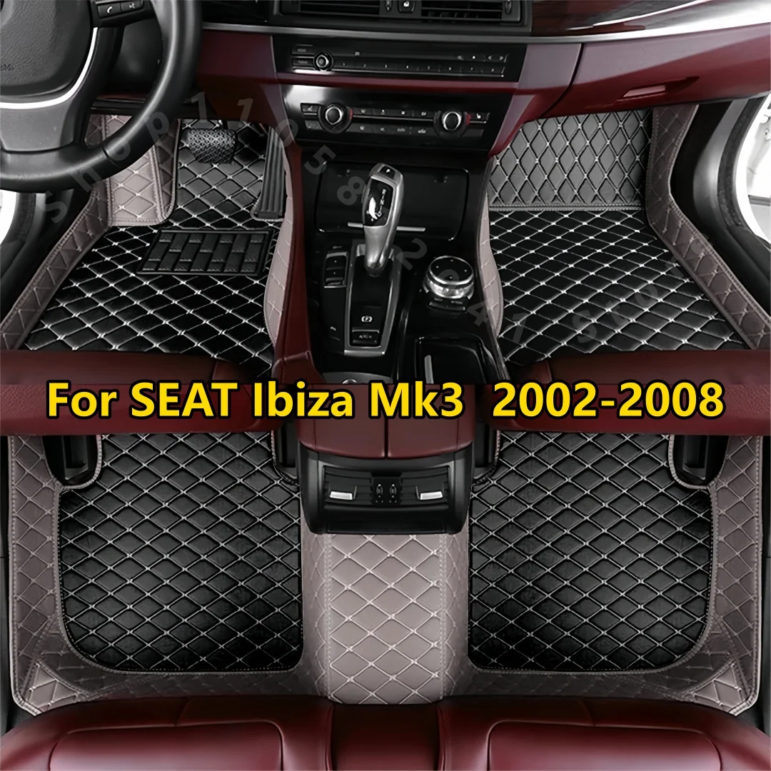 Custom Car Floor Mats Fit For SEAT Ibiza Mk3 6L 2002 2003 2004 2005 2006 2007 2008 Auto accessories Car Carpet