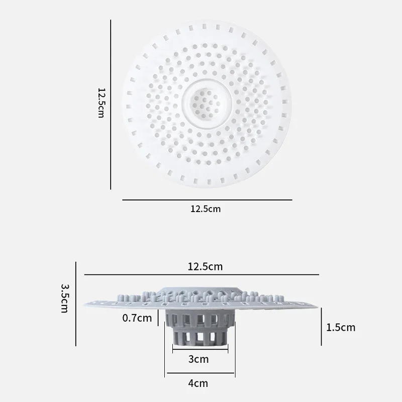 1pc アンチブロッキングシリコンシンクストレーナー、ヘアクリーンアップメッシュトラップ床排水シャワー排水パッド、キッチンバスルームに使用