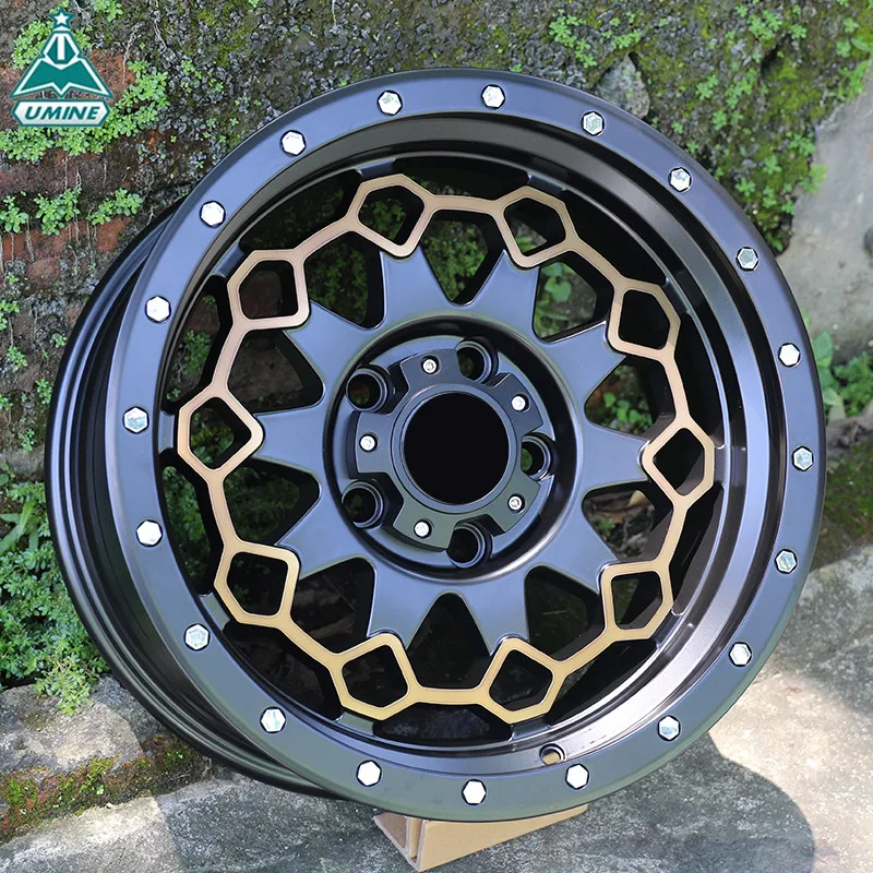 Factory wholesale pcd 5x127 5X139.7 6x139.7 offroad car aluminum alloy wheels 17 inch suv 4x4 wheel rim