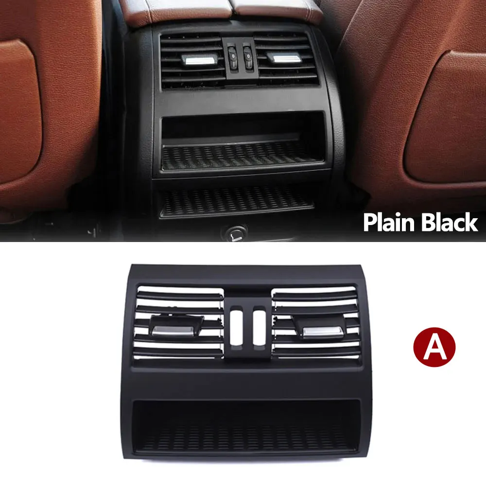 LHD RHD Auto Vorne Hinten Klimaanlage Verchromt AC Vent Grille Outlet Abdeckung Panel Für BMW 5er F10 F11 F18 520i 523i 525i