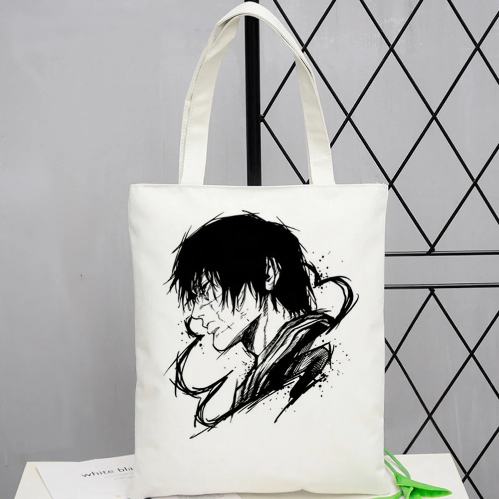 Toji Fushiguro tote bag shopper reusable y2k grocery woman