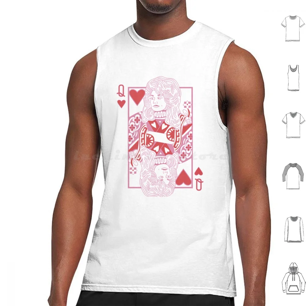 Queen Dolly Tank Tops Vest Sleeveless Dolly Parton Queen Dolly Country Music Fest Western Dolly Pink Dolly Dollyparton