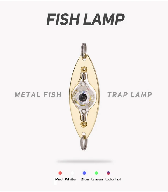 Drehbare LED Angel köder Licht Deep Drop Angell öffel Unterwasser Augen form Angel köder Light Tackle Ausrüstung Zubehör – Detail 1