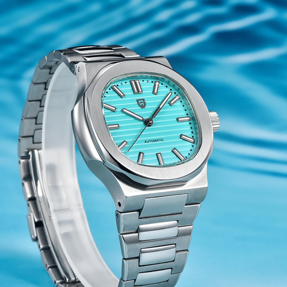 

PAGANI DESIGN 1738, мужские часы, роскошные механические часы в стиле ретро, мужские подарочные часы AR с сапфировым стеклом, светящиеся мужские часы из нержавеющей стали