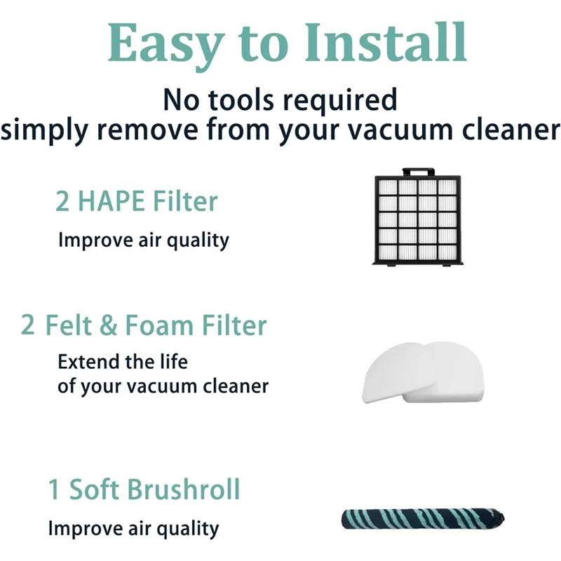 ABJY-الفرشاة الرئيسية فلتر HEPA إسفنجة مرشحة لسمك القرش كشف برو ماكس تستقيم فراغ AZ4000 AZ4002 AZ4000C استبدال أجزاء