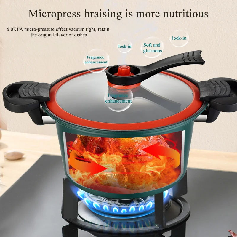 Large Capacity Electric Pressure Cooker, Compatible, Low-Temperature, Rice Stone, Cooking, 3.5L