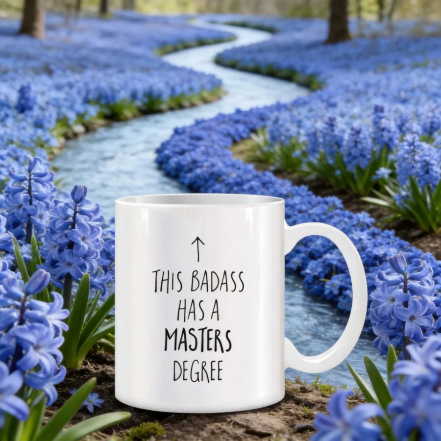 Coffee Mug Cup This Badass Has a Masters Degree Mug Unusual Mugs Ceramic Original Coffee Cups Cup for Tea Personalized Gift Rare